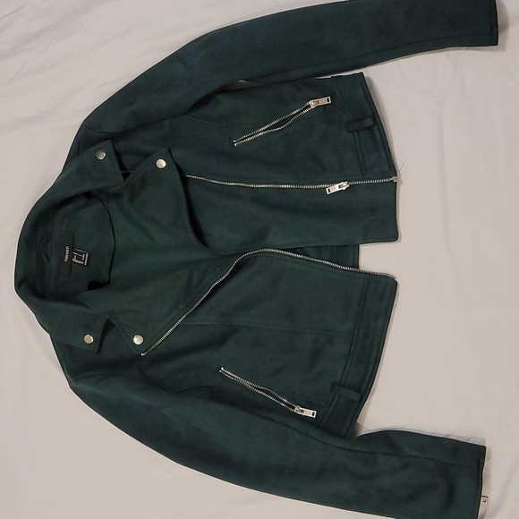 Forever 21 faux suede moto jacket - Picture 1 of 3